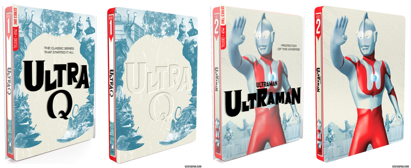 The swanky steelbook editions of Ultra Q and Ultraman.